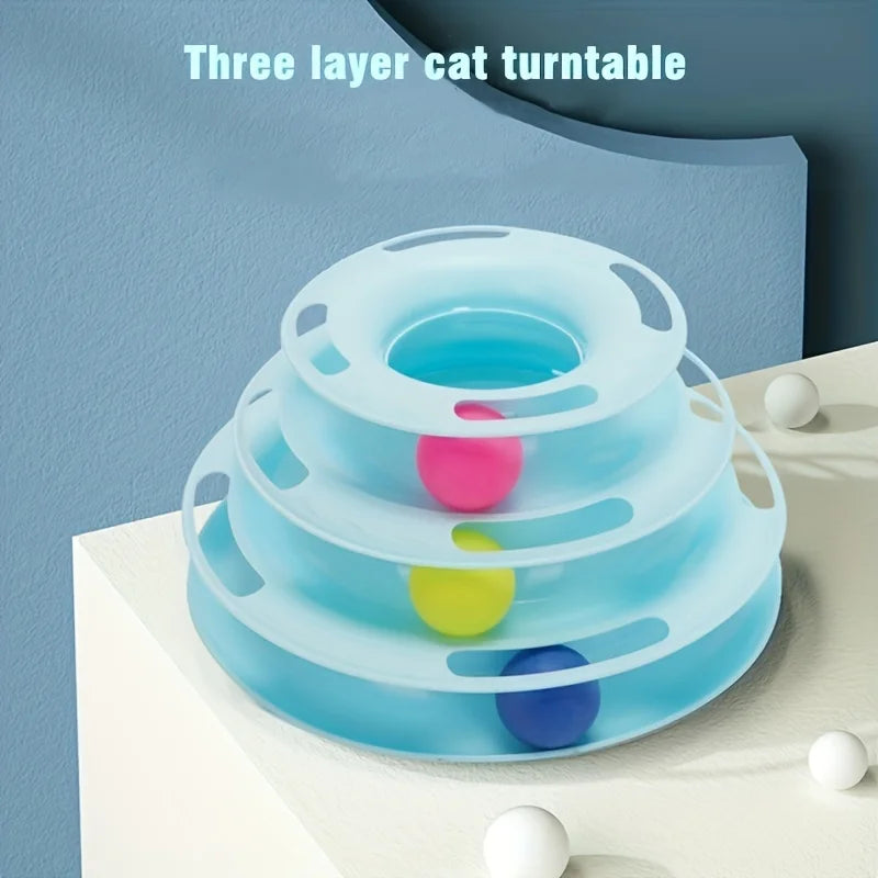 3-Layer Cat Ball Tower