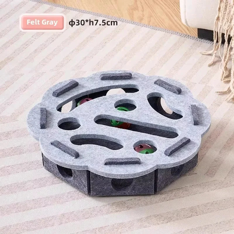 Felt Puzzle Box Cat Toy