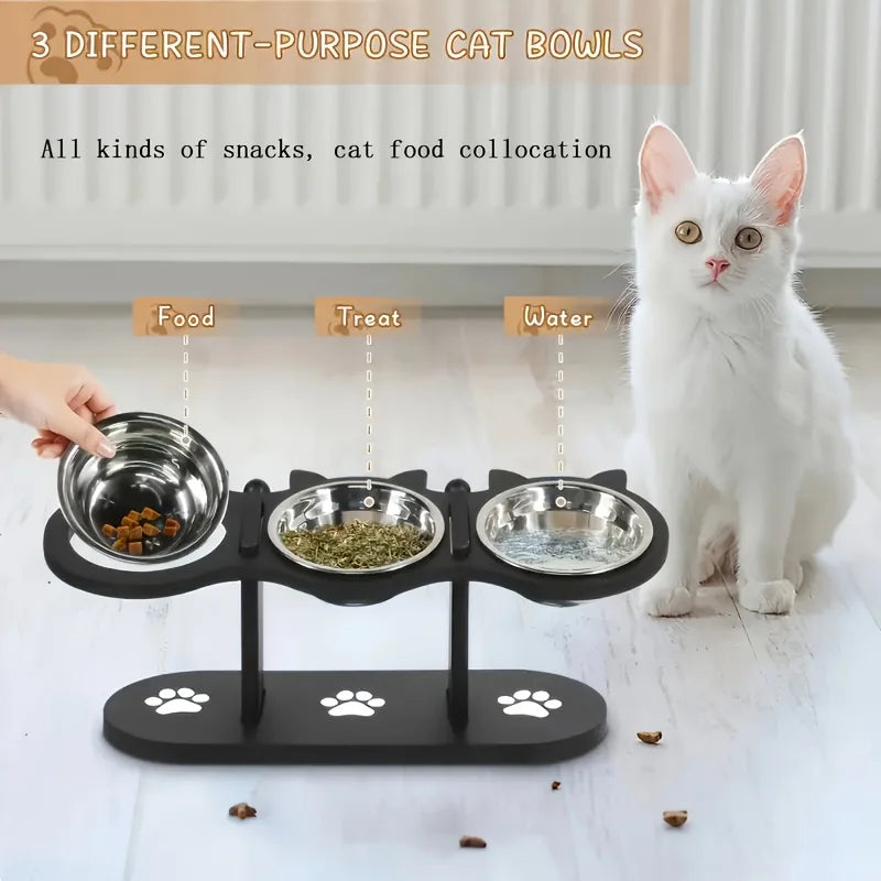 3-Tier Elevated Cat Bowl