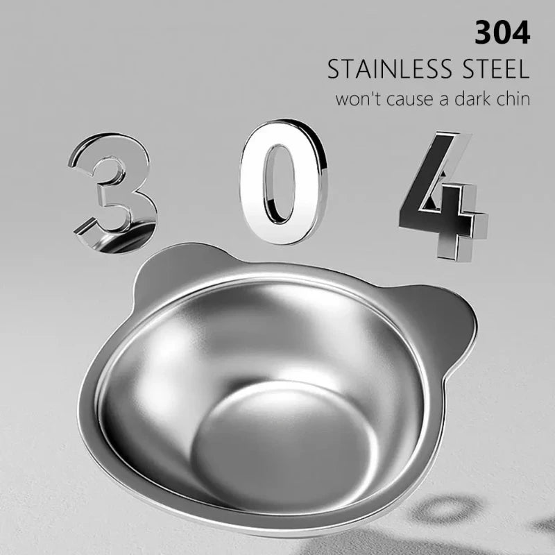 Tilted Stainless Cat Bowl
