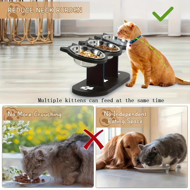 3-Tier Elevated Cat Bowl