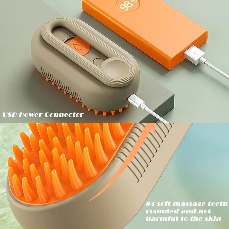Electric Steam Cat Brush