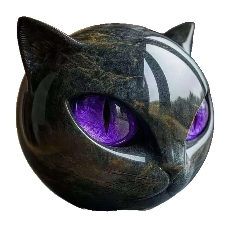 Marble Cat Statue Decor