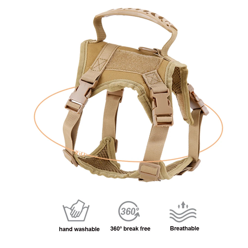 Tactical Cat Harness and Leash Set – Escape Proof Adjustable