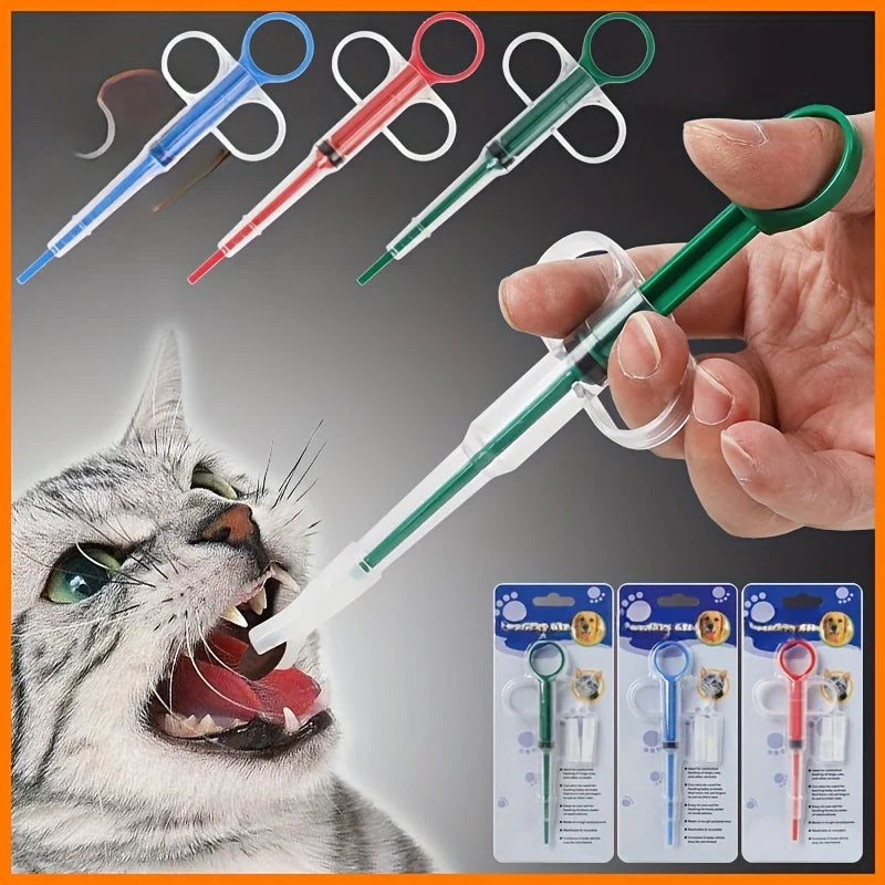Cat Medicine Feeder Syringe – Soft Tip Pill Shooter for Cats