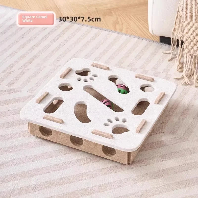 Felt Puzzle Box Cat Toy
