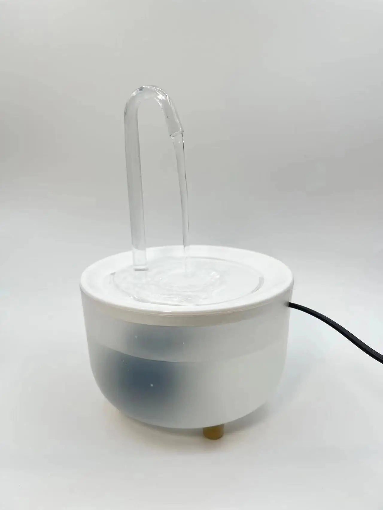 Wood Grain Cat Water Fountain – 1.2L Silent USB Auto Filter