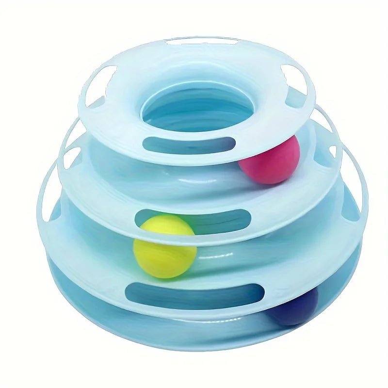 3-Layer Cat Ball Tower