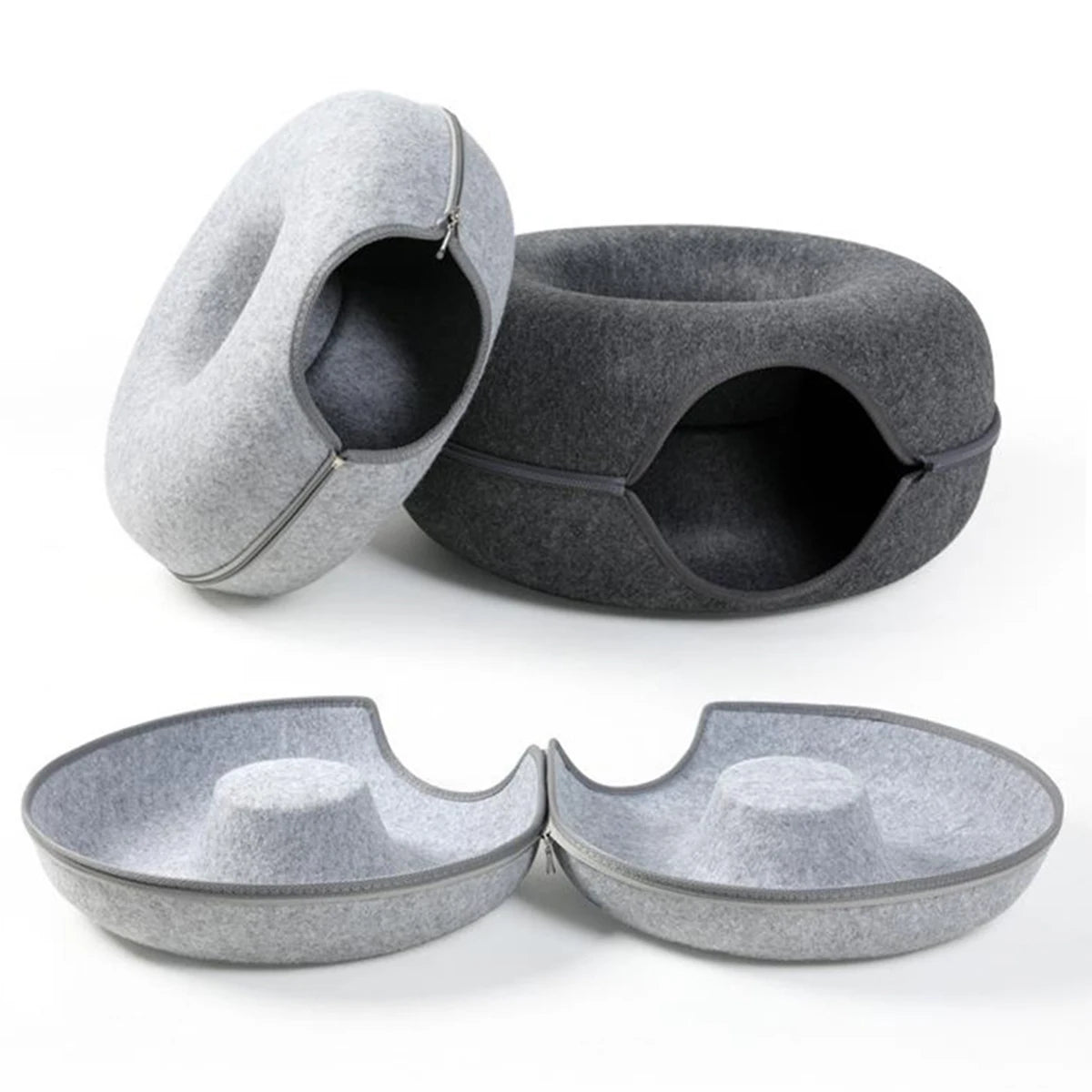 Donut Tunnel Cat Bed