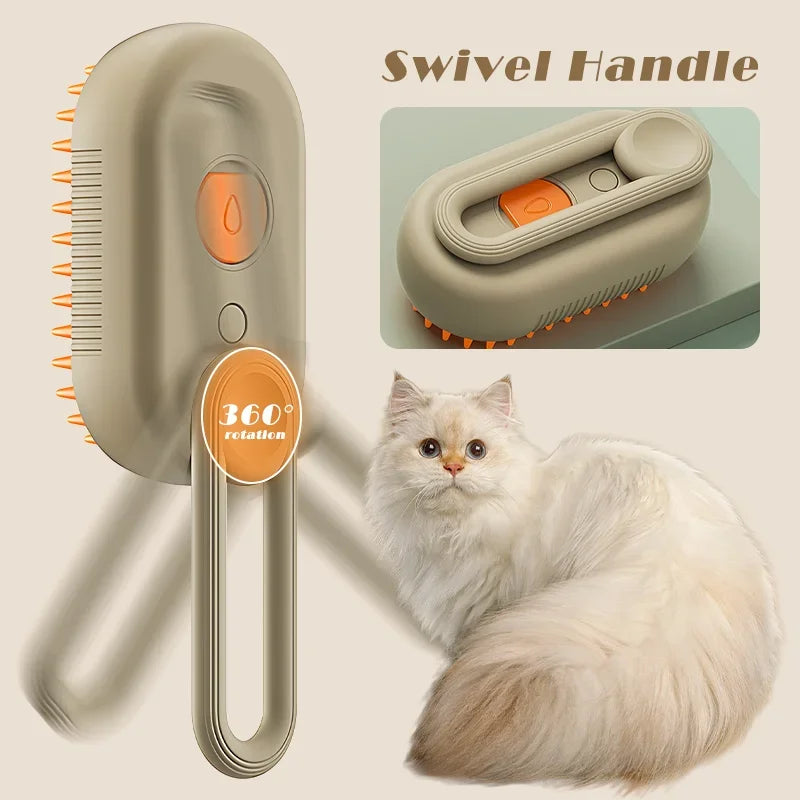 Electric Steam Cat Brush