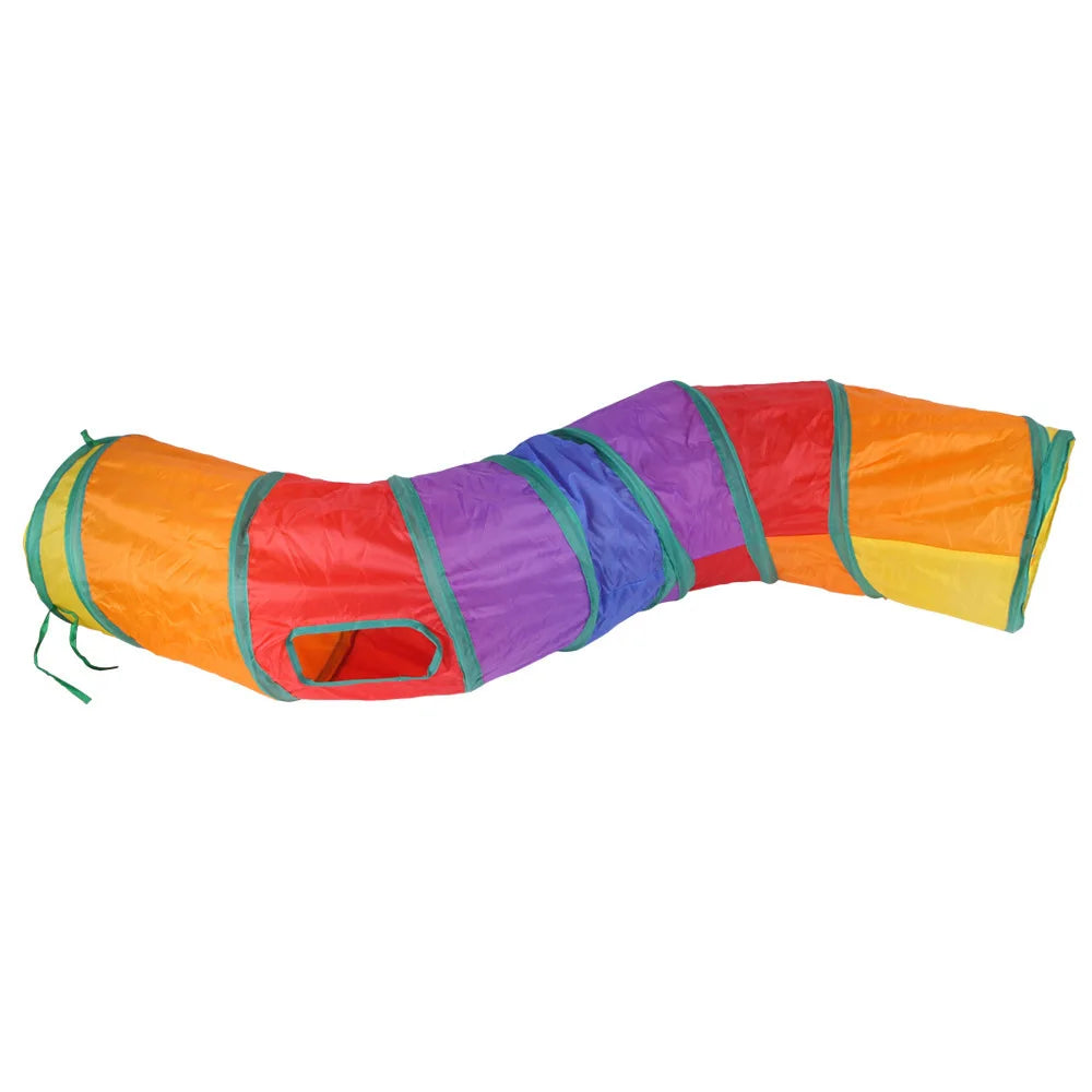 Foldable Cat Play Tunnel – Multi-Channel Fun for Indoor Cats