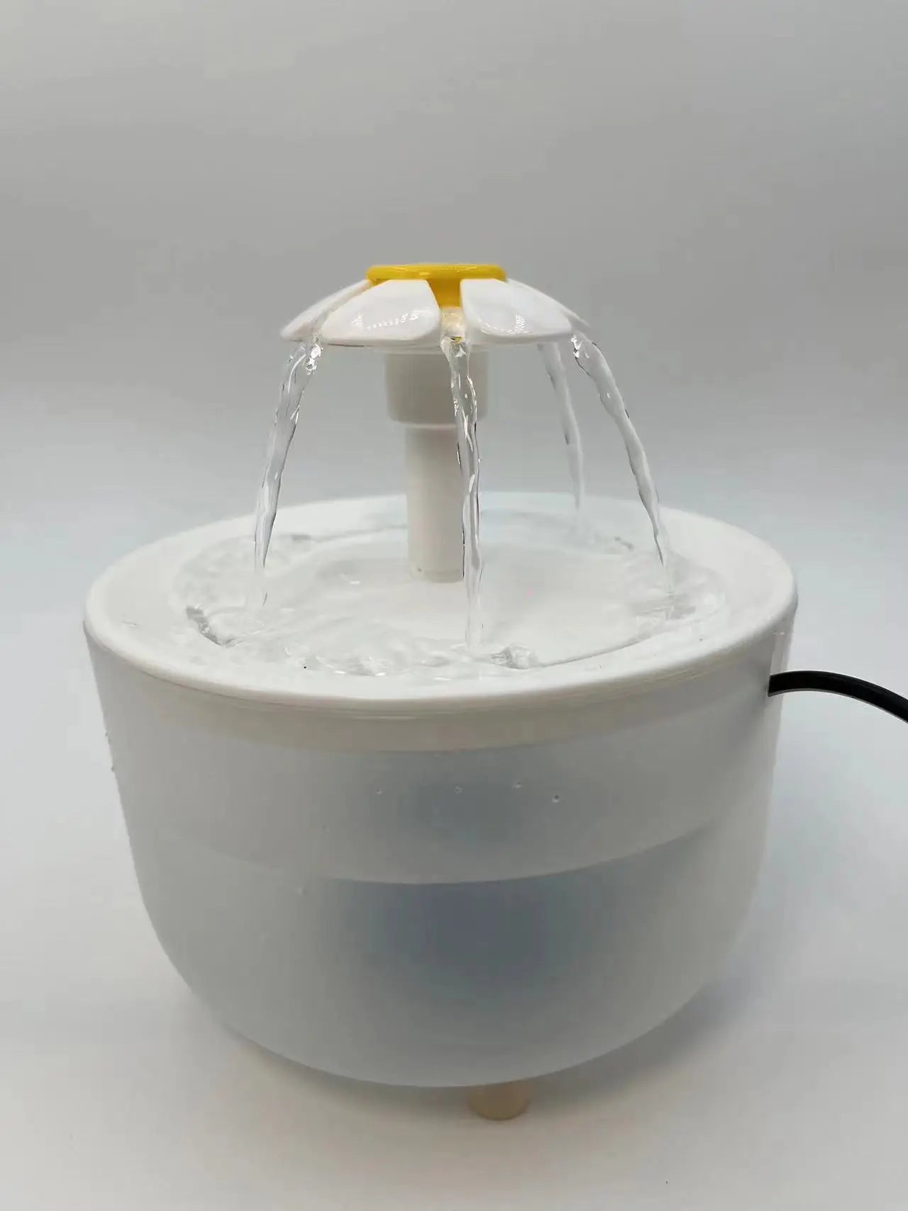 Wood Grain Cat Water Fountain – 1.2L Silent USB Auto Filter