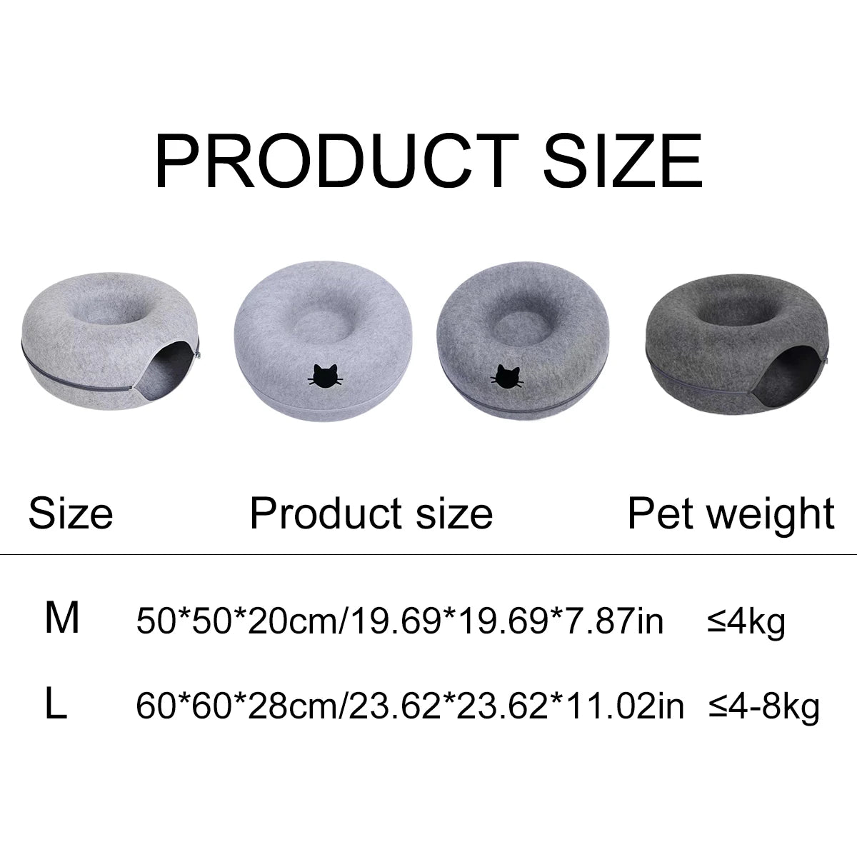 Donut Tunnel Cat Bed