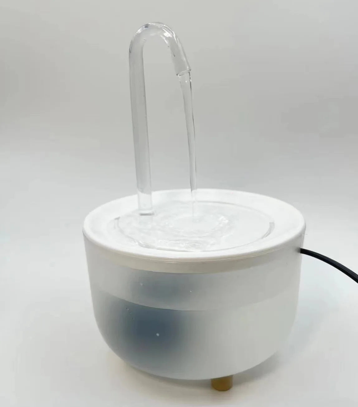 Wood Grain Cat Water Fountain – 1.2L Silent USB Auto Filter