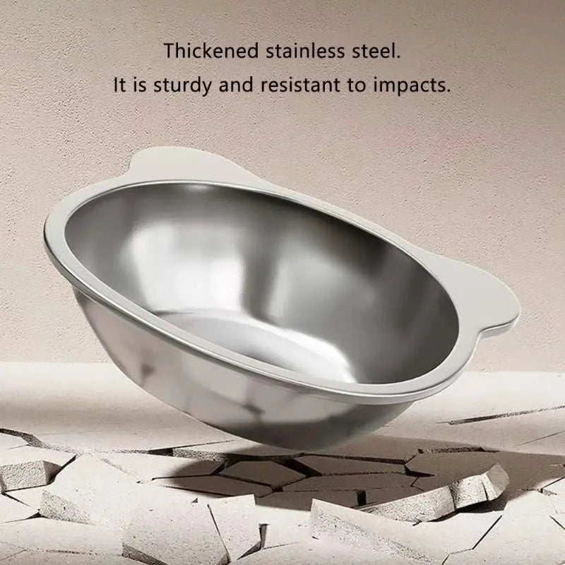 Tilted Stainless Cat Bowl