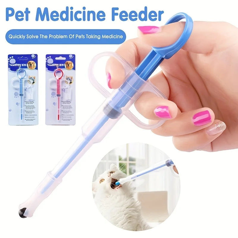 Cat Medicine Feeder Syringe – Soft Tip Pill Shooter for Cats