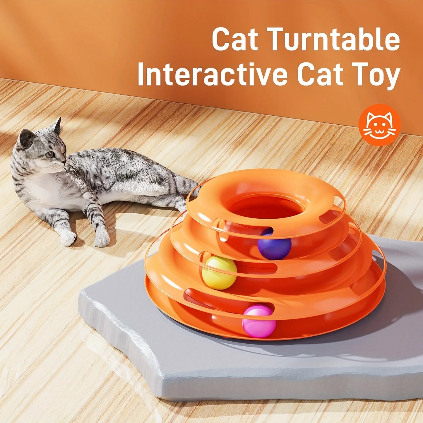 3-Layer Cat Ball Tower