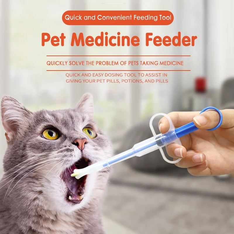 Cat Medicine Feeder Syringe – Soft Tip Pill Shooter for Cats