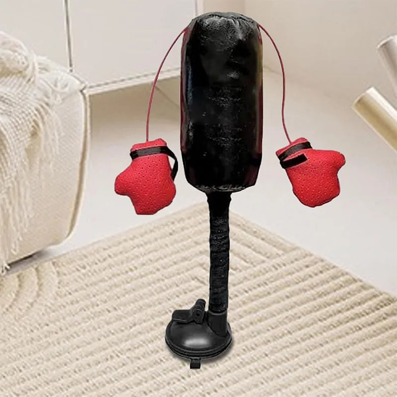 Cat Boxing Punching Bag Toy – Interactive Gloves Training for Cats
