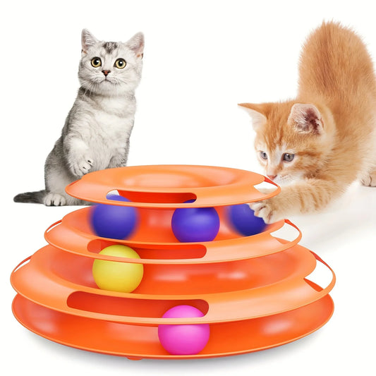3-Layer Cat Ball Tower
