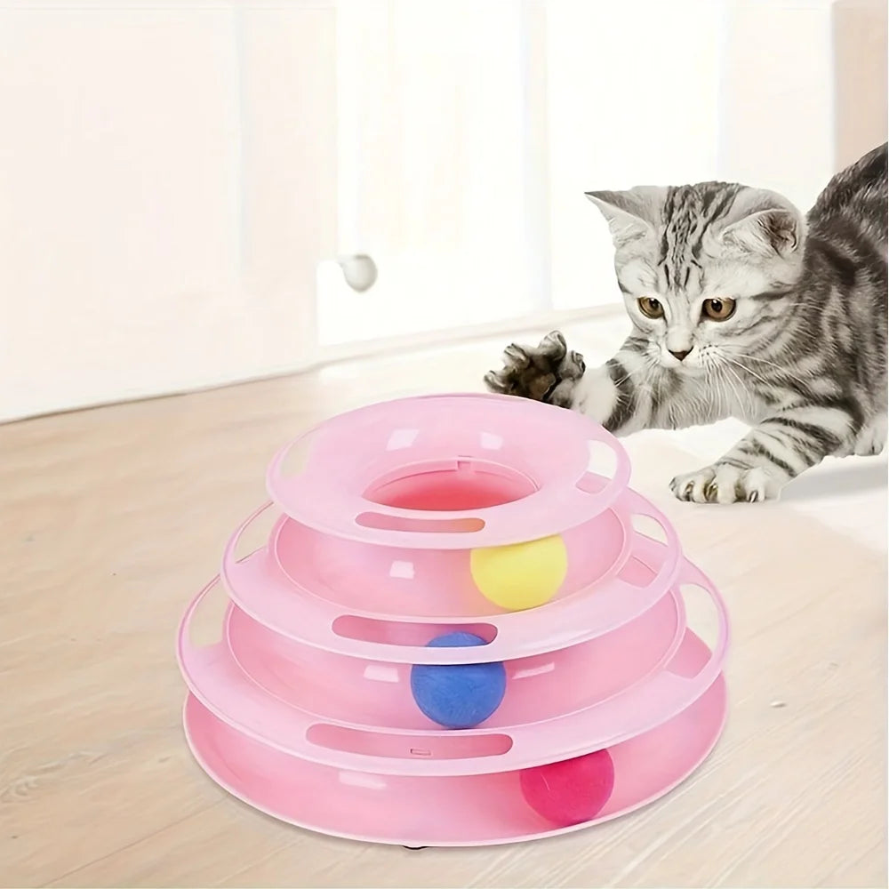 3-Layer Cat Ball Tower