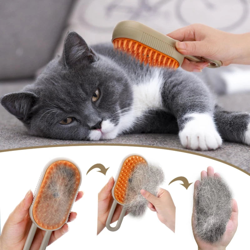 Electric Steam Cat Brush